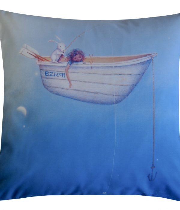'Fishing For Magic' Children's Cushion Cover